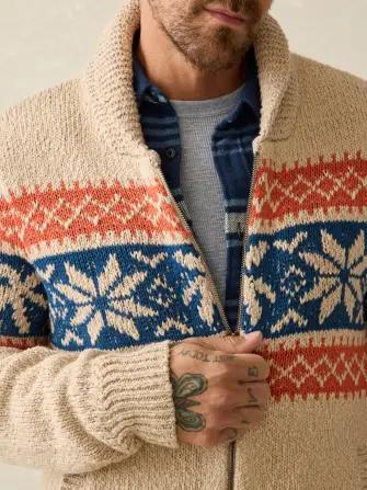 Surf To Snow Zip Cardigan - Pacific Wheat(Pacific Wheat,XXS)