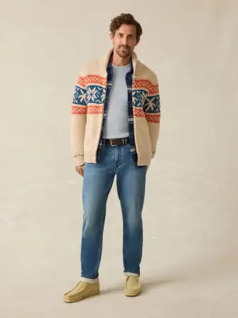 Surf To Snow Zip Cardigan - Pacific Wheat(Pacific Wheat,XXS)