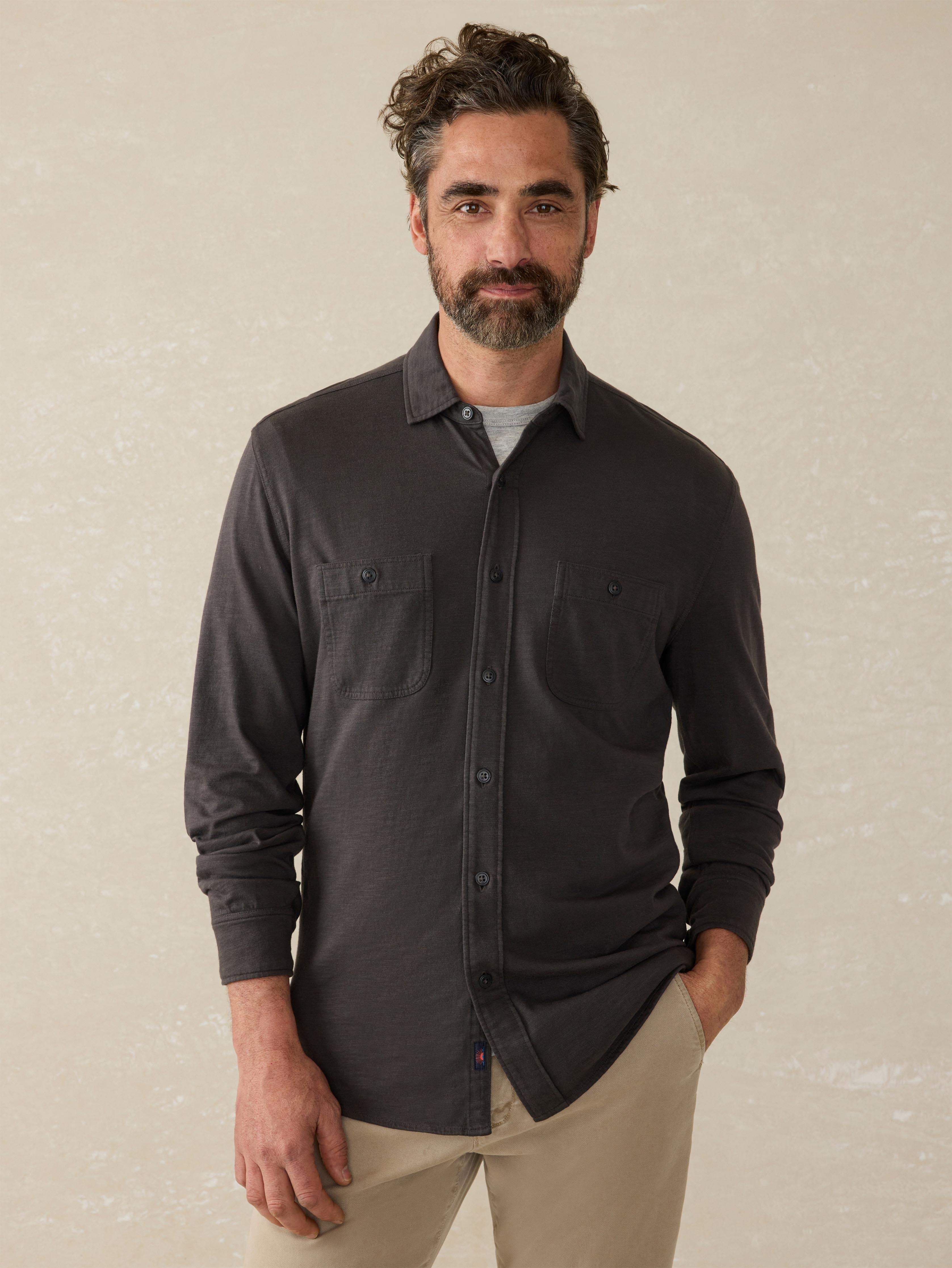 Sunwashed Knit Shirt - Washed Black
