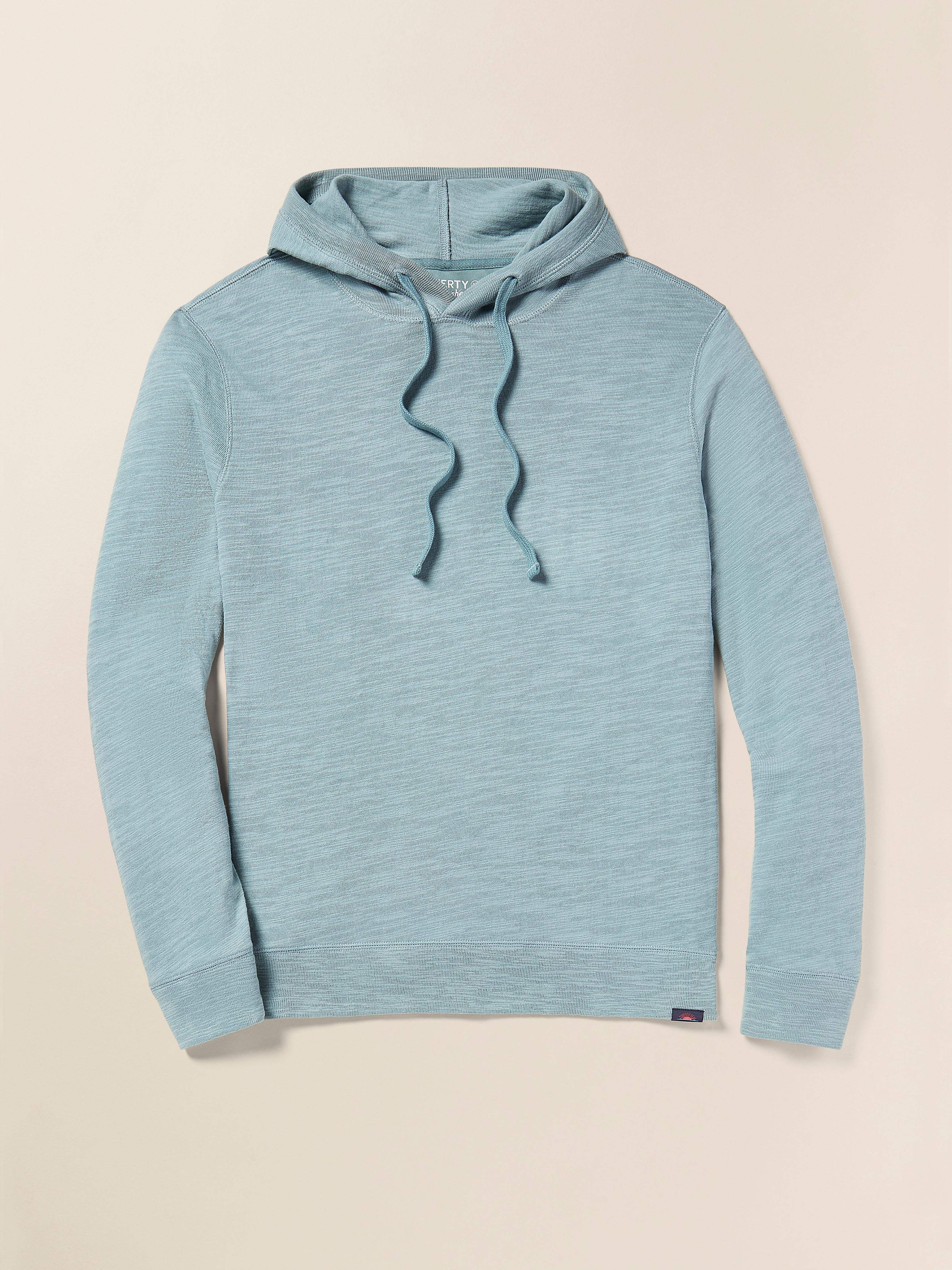 Sunwashed Slub Hoodie - Ocean Glass