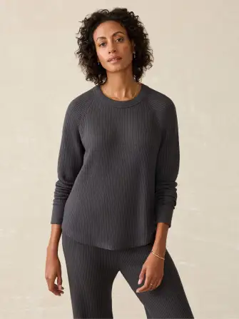 Legend™ Waffle Layering Crew - Black