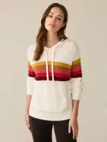 Throwback Waffle Hoodie - Golden Trek Stripe
