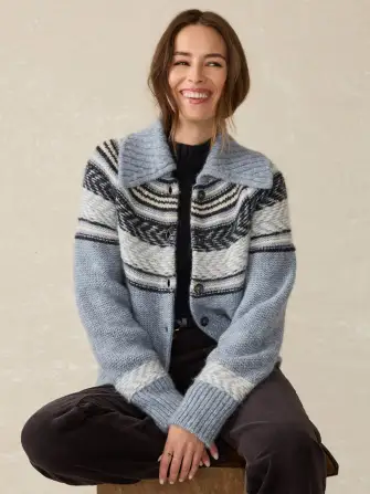 Native Knitter Eyedazzler Sweater - Blue Cloud