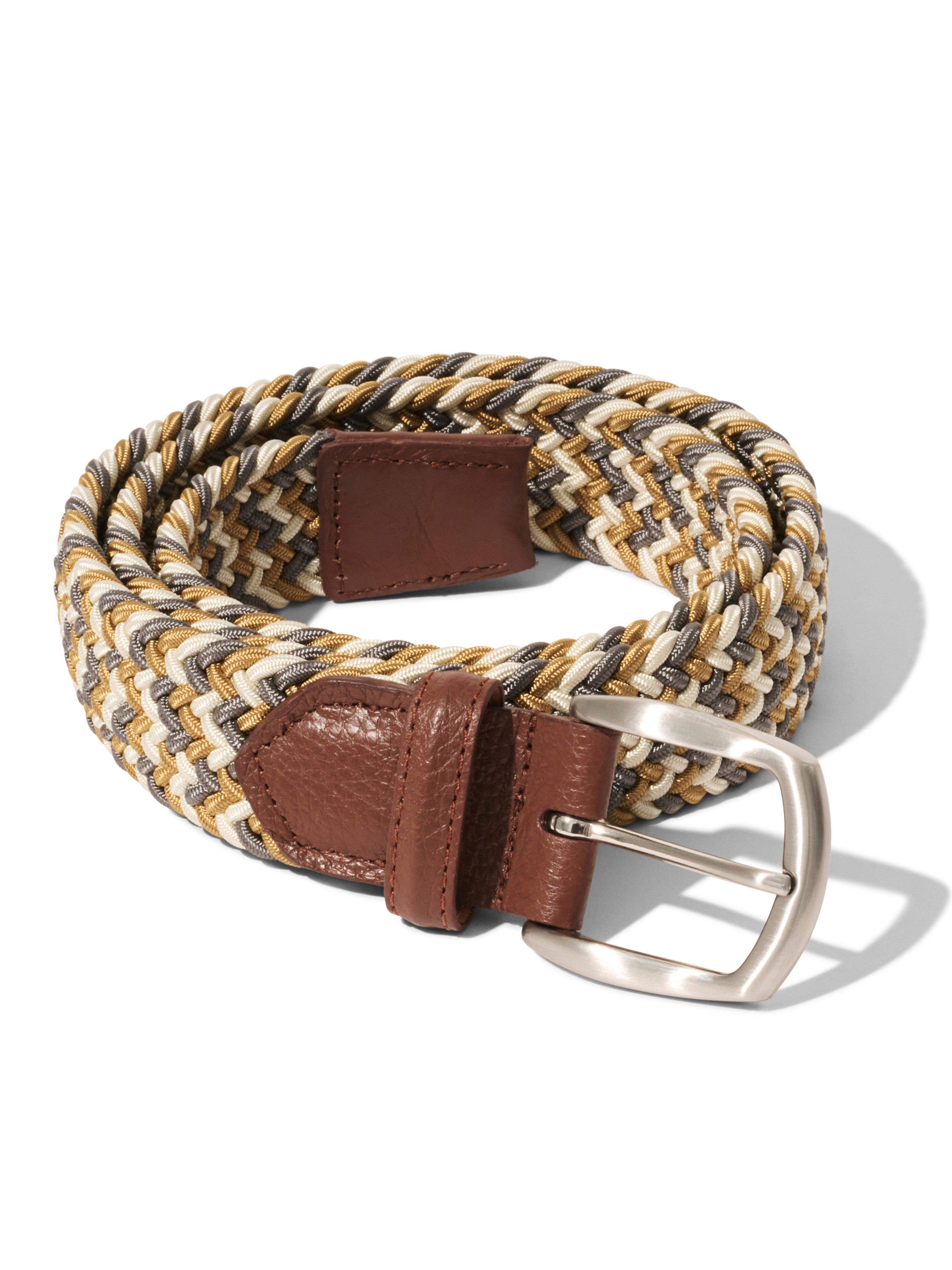 Stretch Woven Belt - Beige Mix