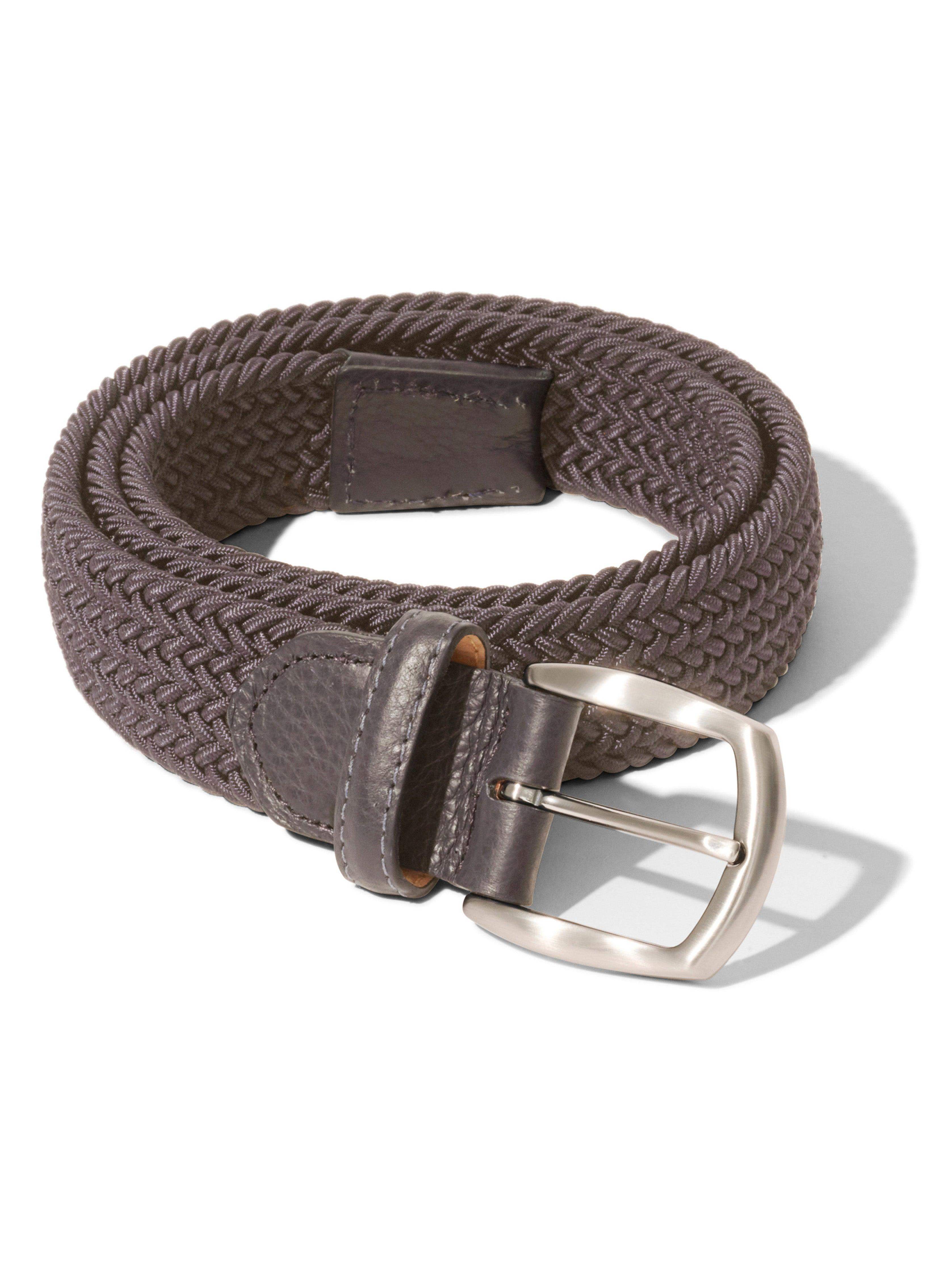 Stretch Woven Belt - Grey-32