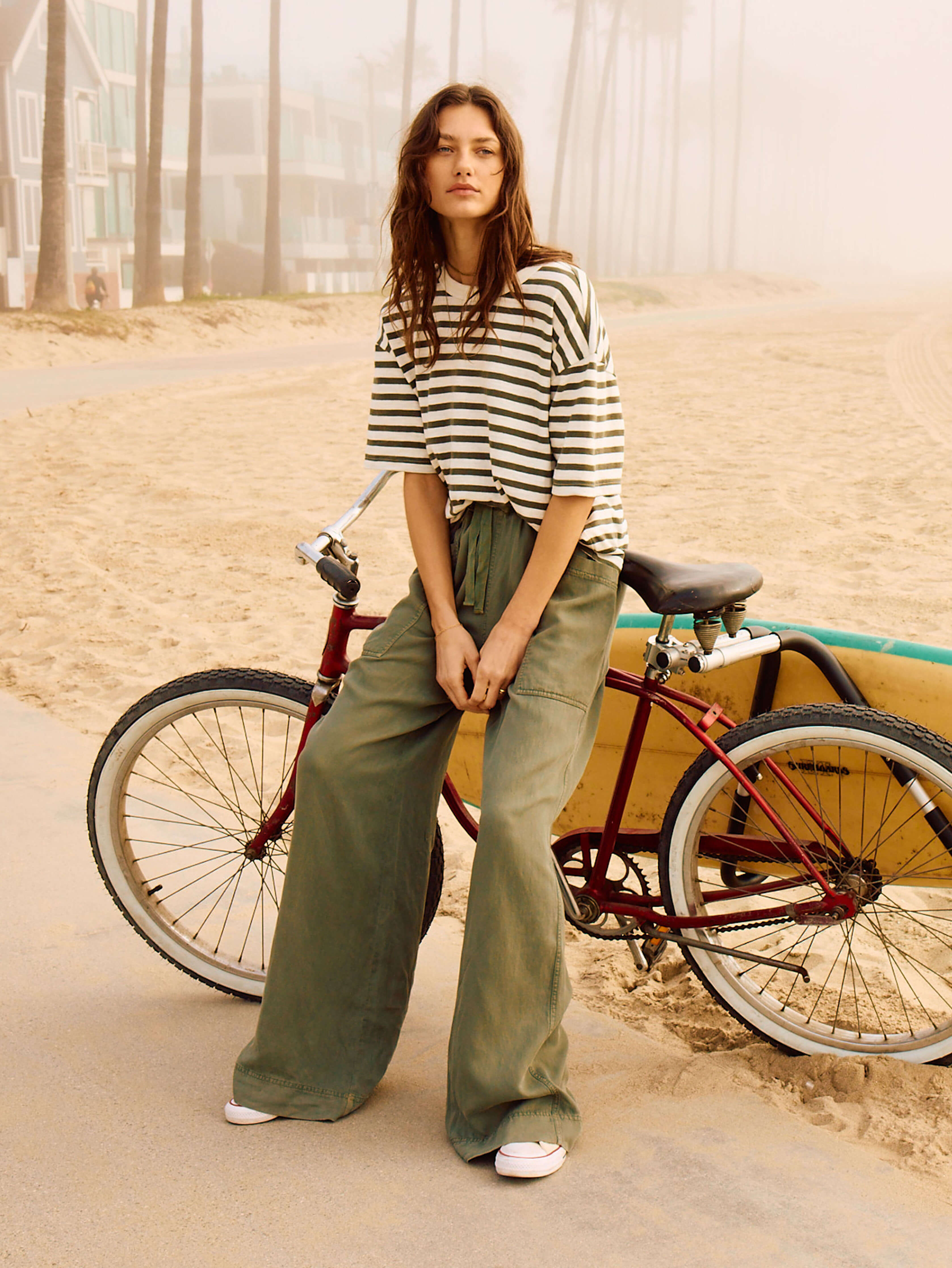Topanga Drape Pant - Thyme