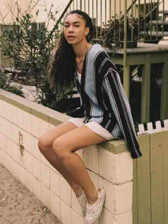 Dockside Cardigan - Tide Line Stripe