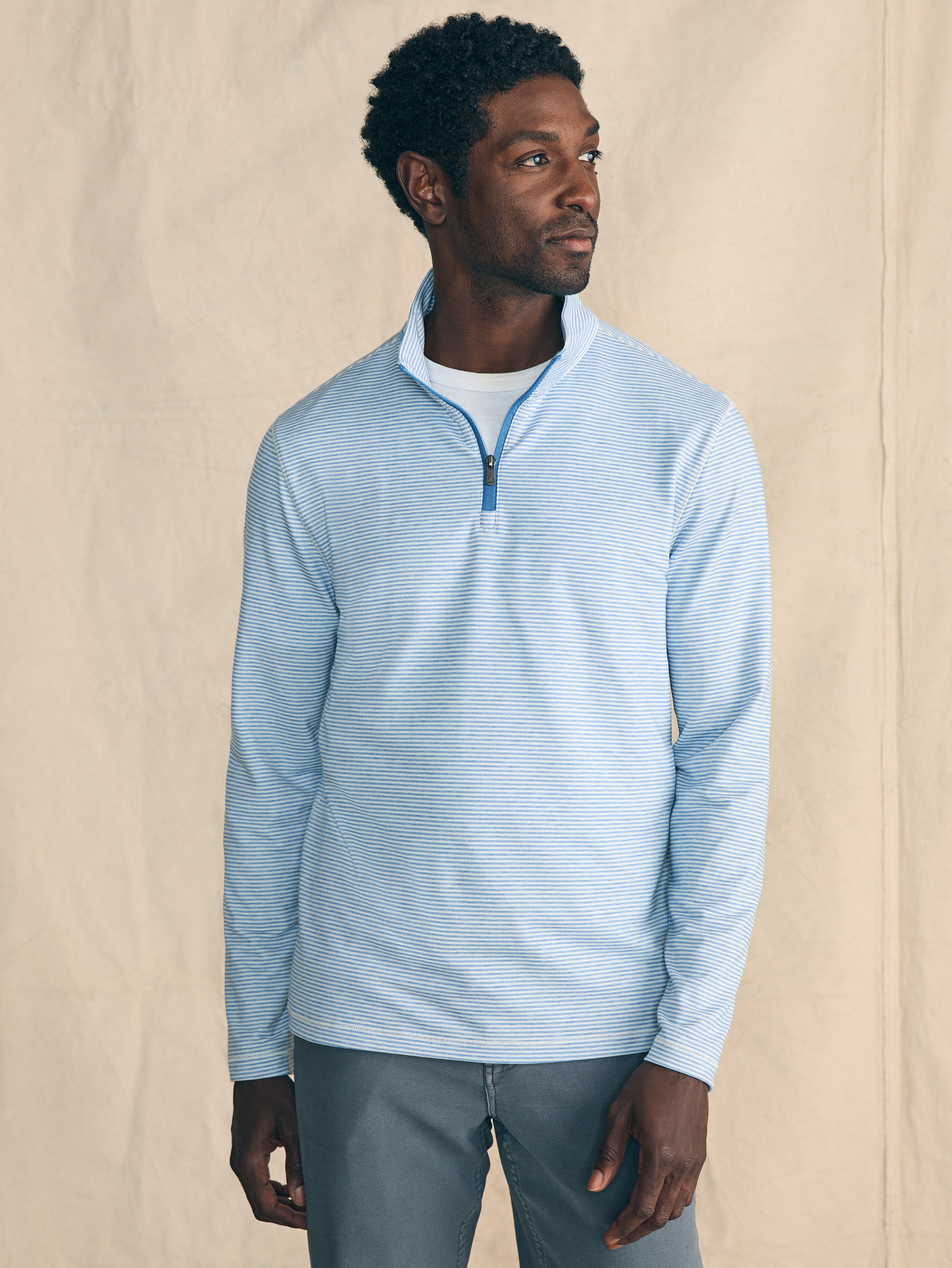 Movement™ Quarter Zip - Madaket Stripe