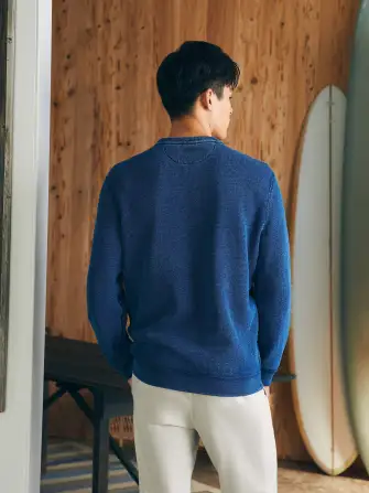 Indigo Crewneck - Midnight Indigo Wash(Midnight Indigo Wash,XS)