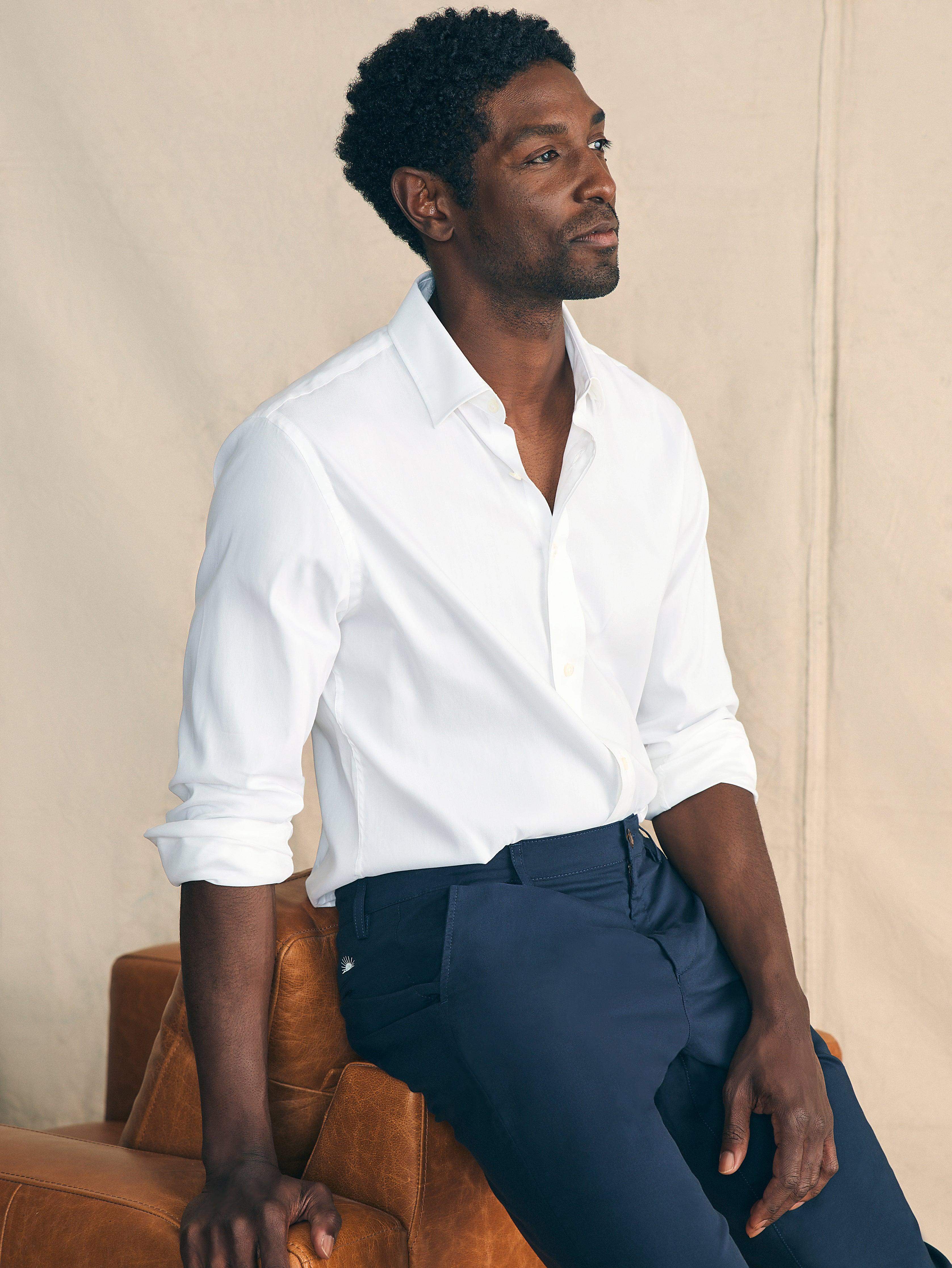 Movement™ Dress Shirt - Cloud White