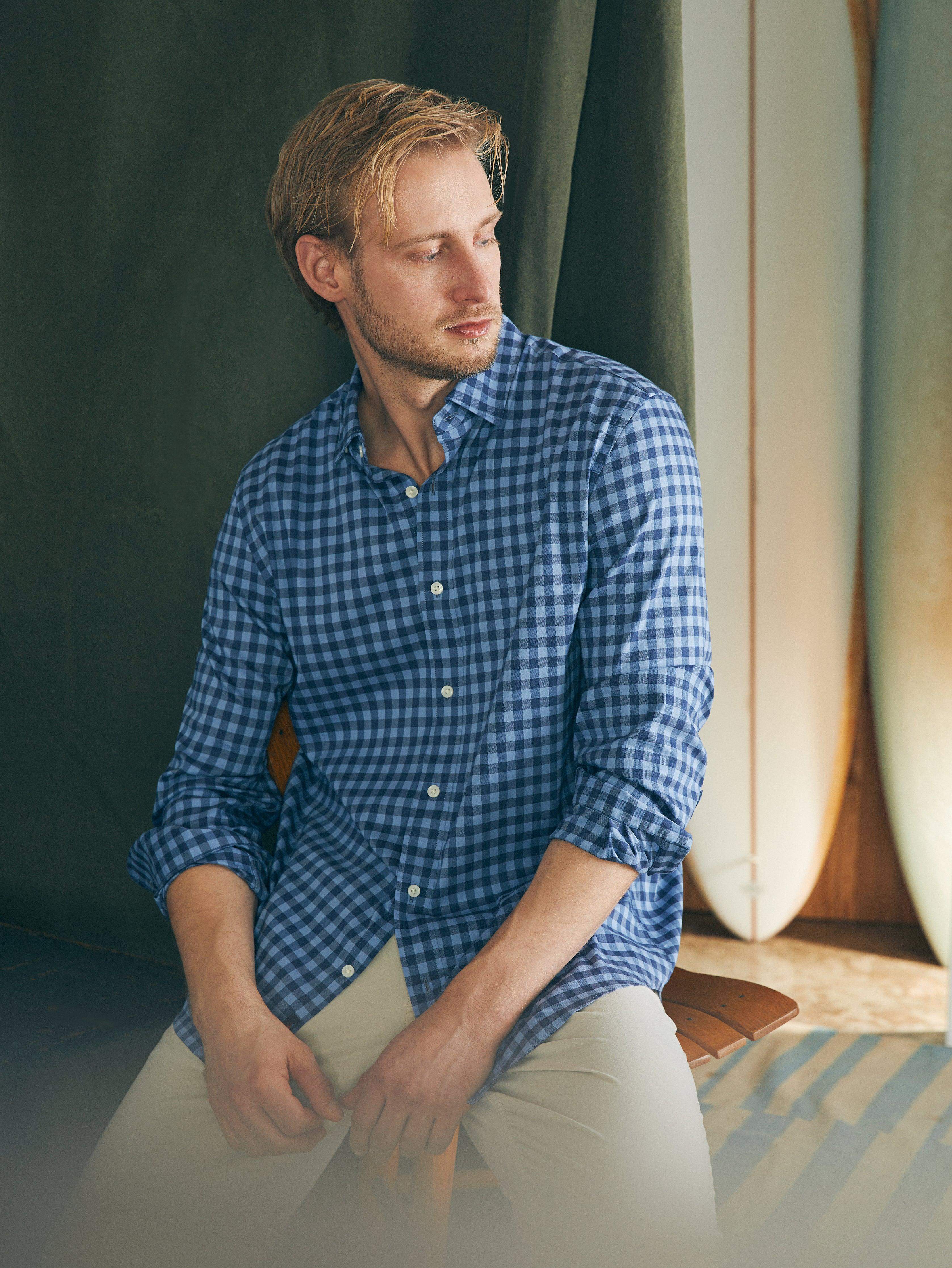 Movement™ Shirt Classic Fit - Navy Skies Check