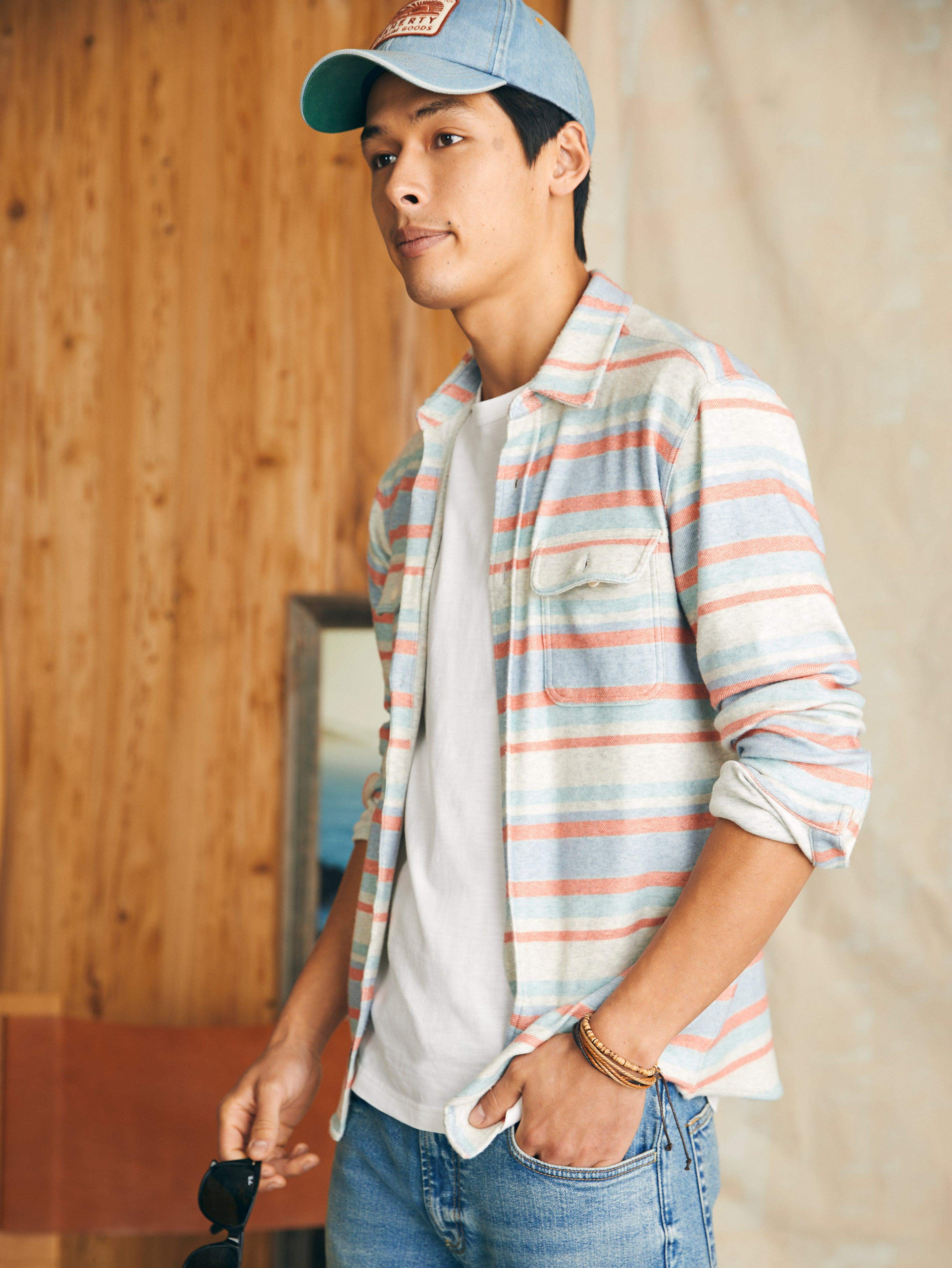 Legend™ Sweater Shirt (Tall) - Coral Reef Stripe