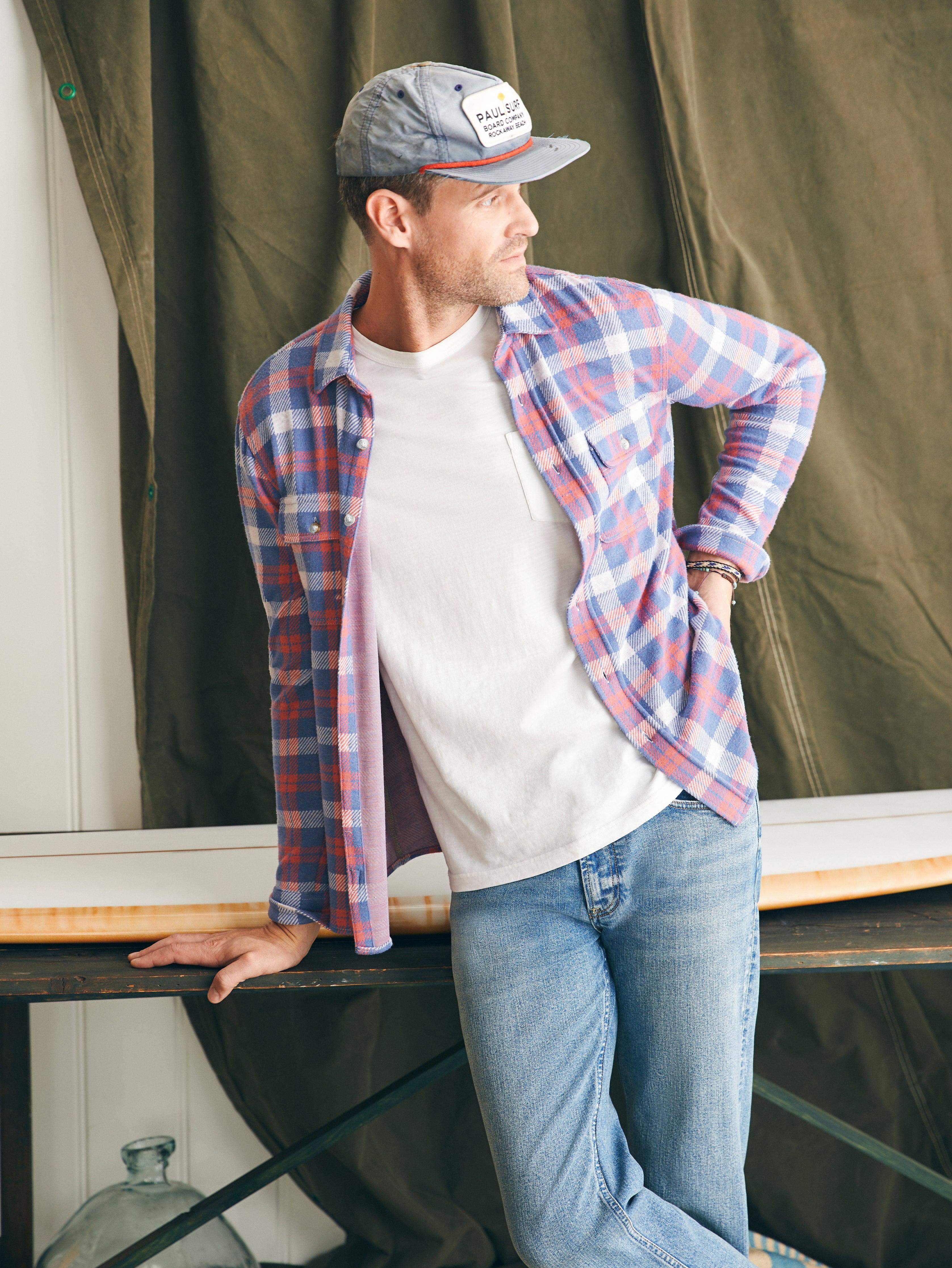 Legend™ Sweater Shirt (Tall) - Viewpoint Rose Plaid