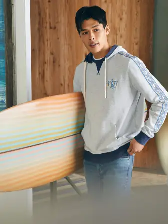 Steven Paul Judd Good Medicine Surf Hoodie - Light Grey Heather(Light Grey Heather,XS)