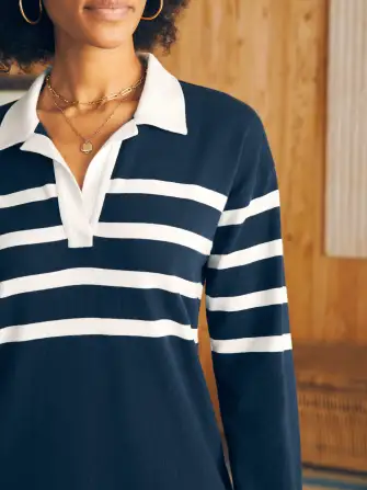 Rugby Jersey Dress - Cape May Stripe(Cape May Stripe,XXS)