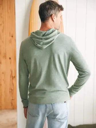 Sunwashed Slub Hoodie - Faded Sage(Faded Sage,XS)