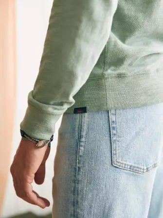Sunwashed Slub Hoodie - Faded Sage(Faded Sage,XS)