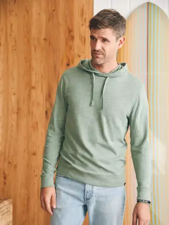 Sunwashed Slub Hoodie - Faded Sage(Faded Sage,XS)