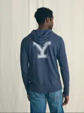 Yale Sunwashed Slub Hoodie - Blue Nights(Blue Nights,XS)