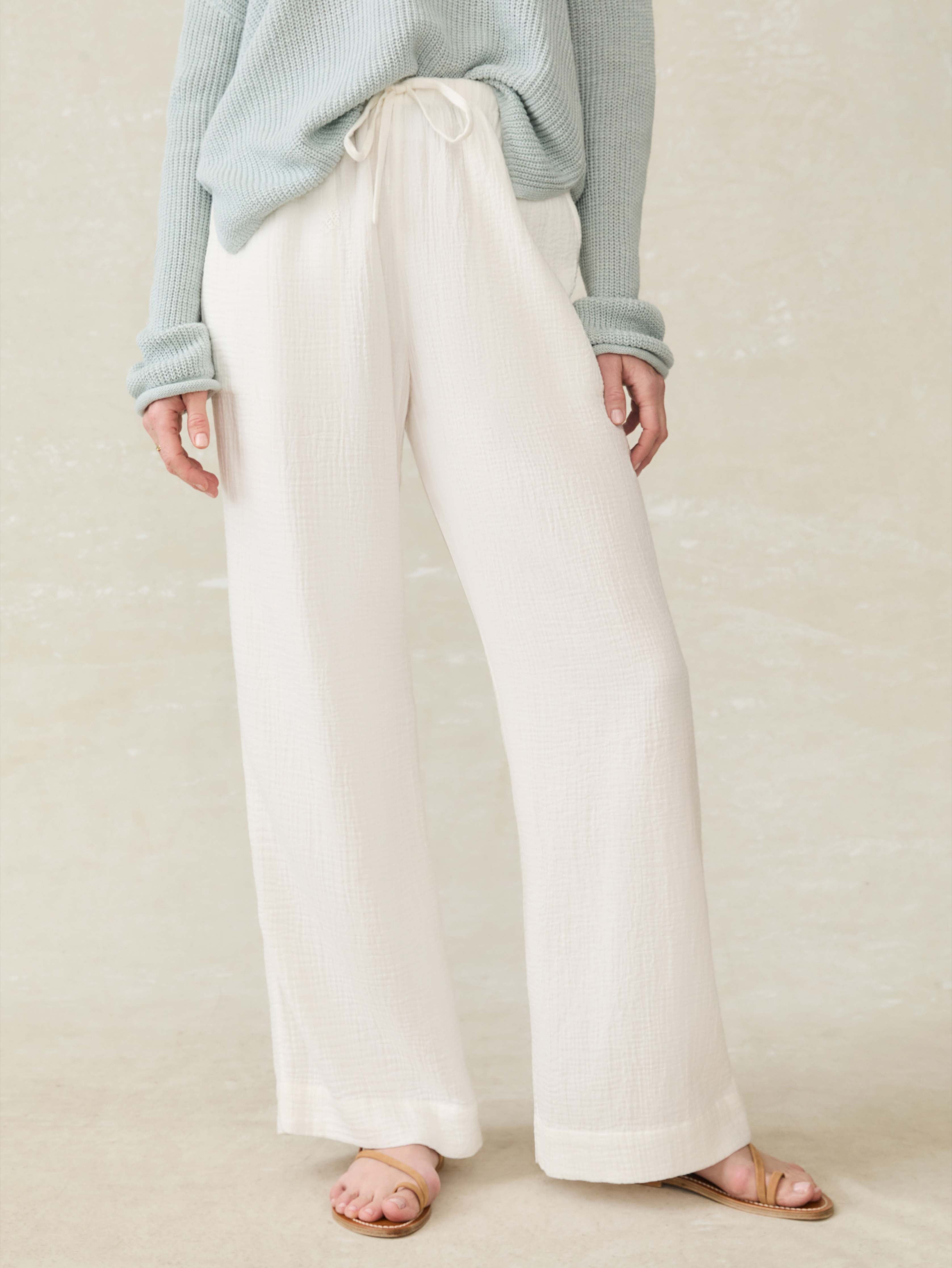 Laidback Gauze Pant - White