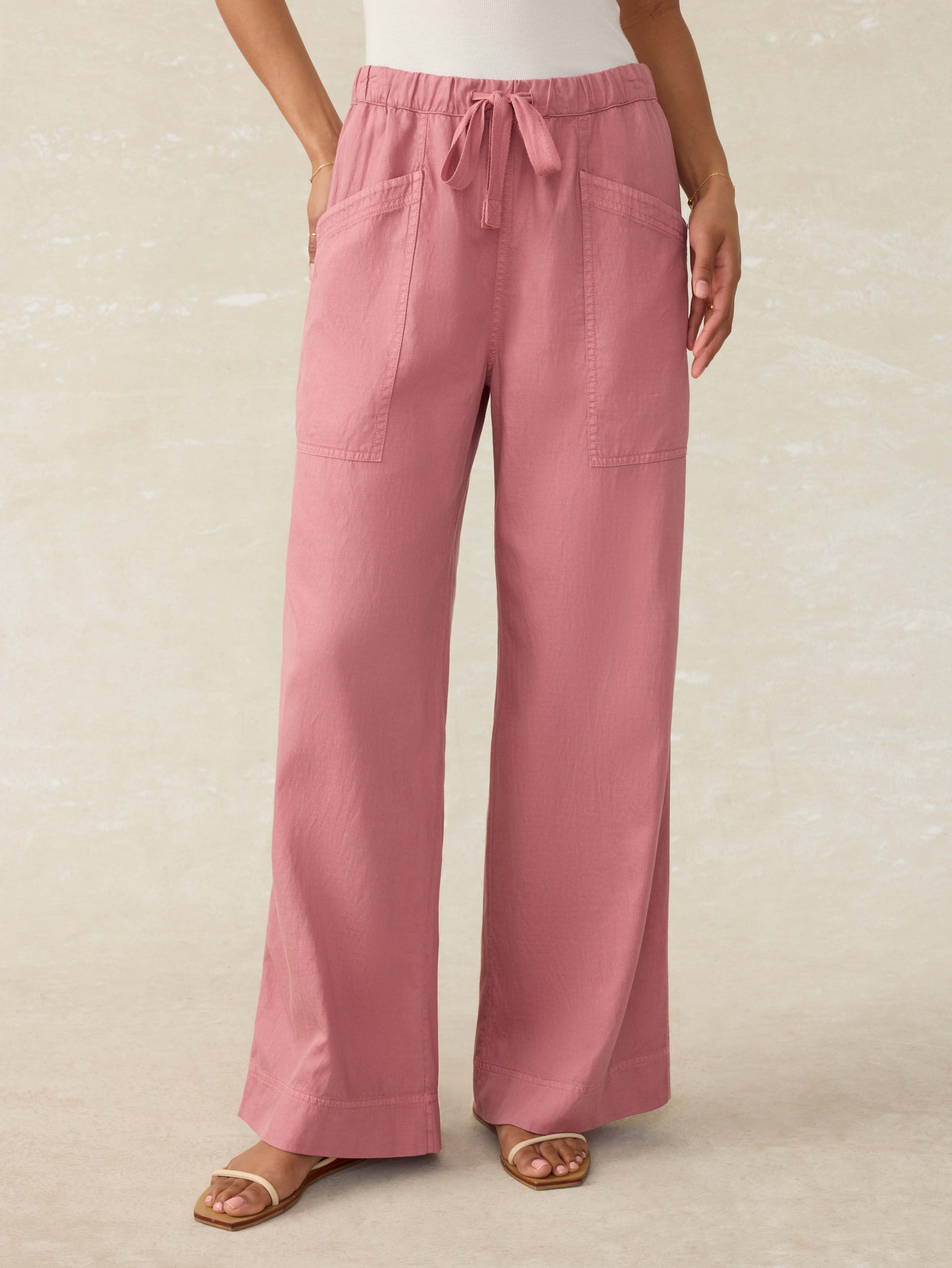 Topanga Drape Pant - Withered Rose