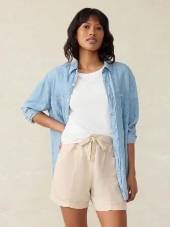 Topanga Drape Short - Wheaten