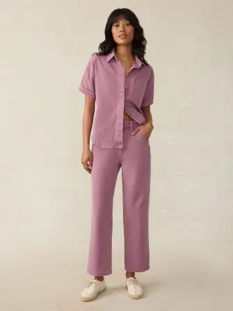 Sunwashed Canvas Dockside Pant - Weathered Orchid