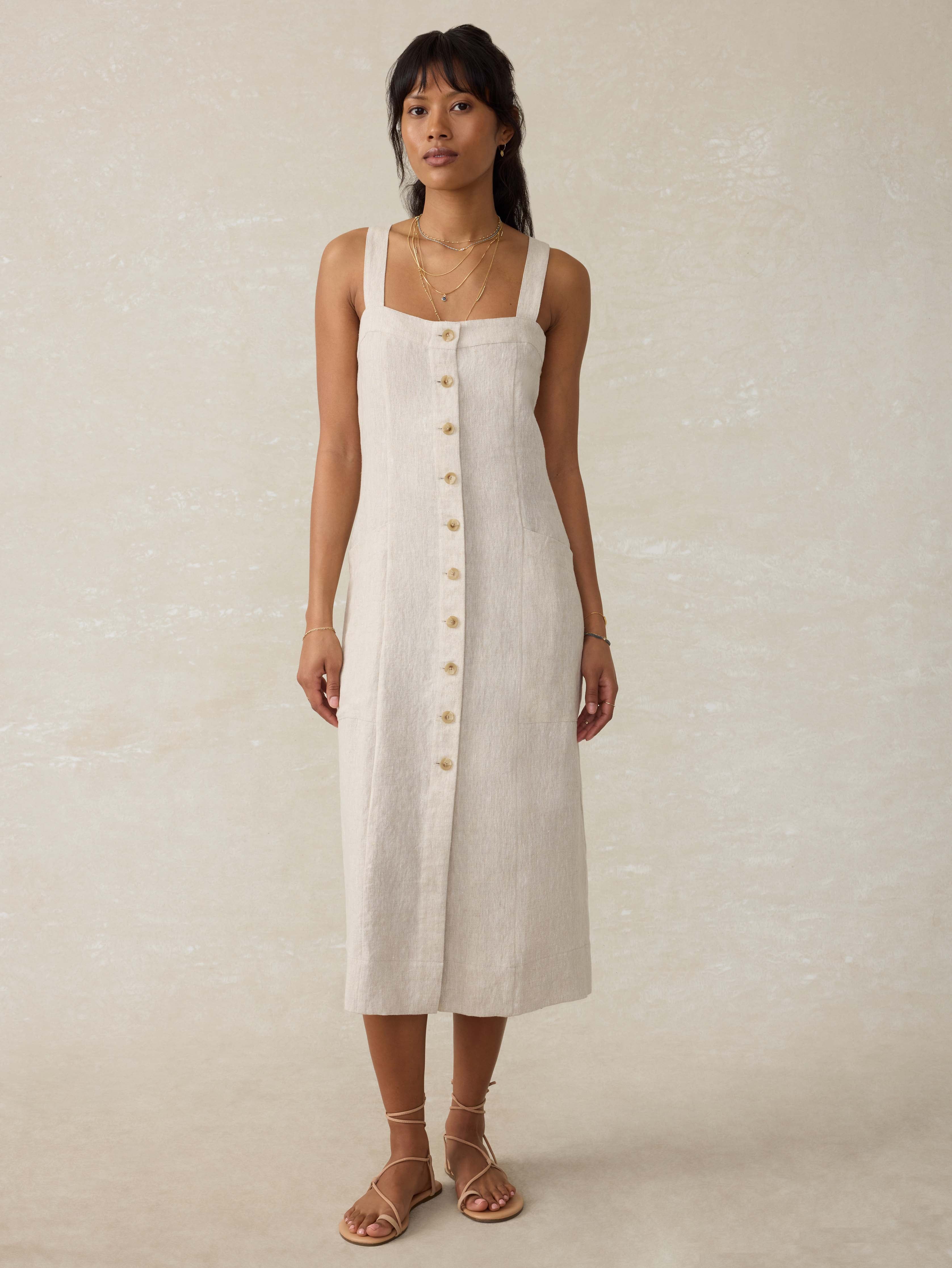Aurora Dress - Flax