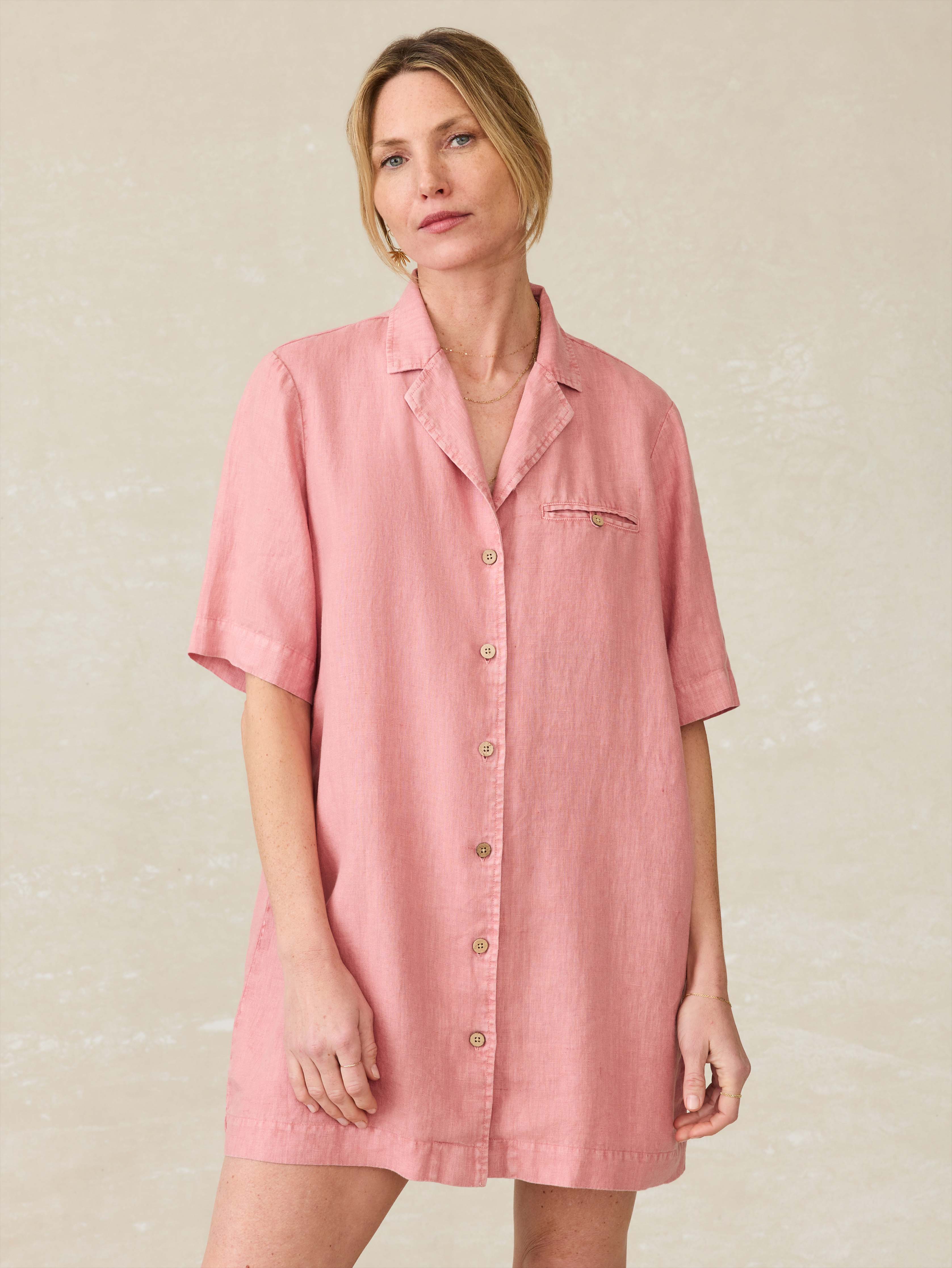 Paradise Point Dress - Withered Rose