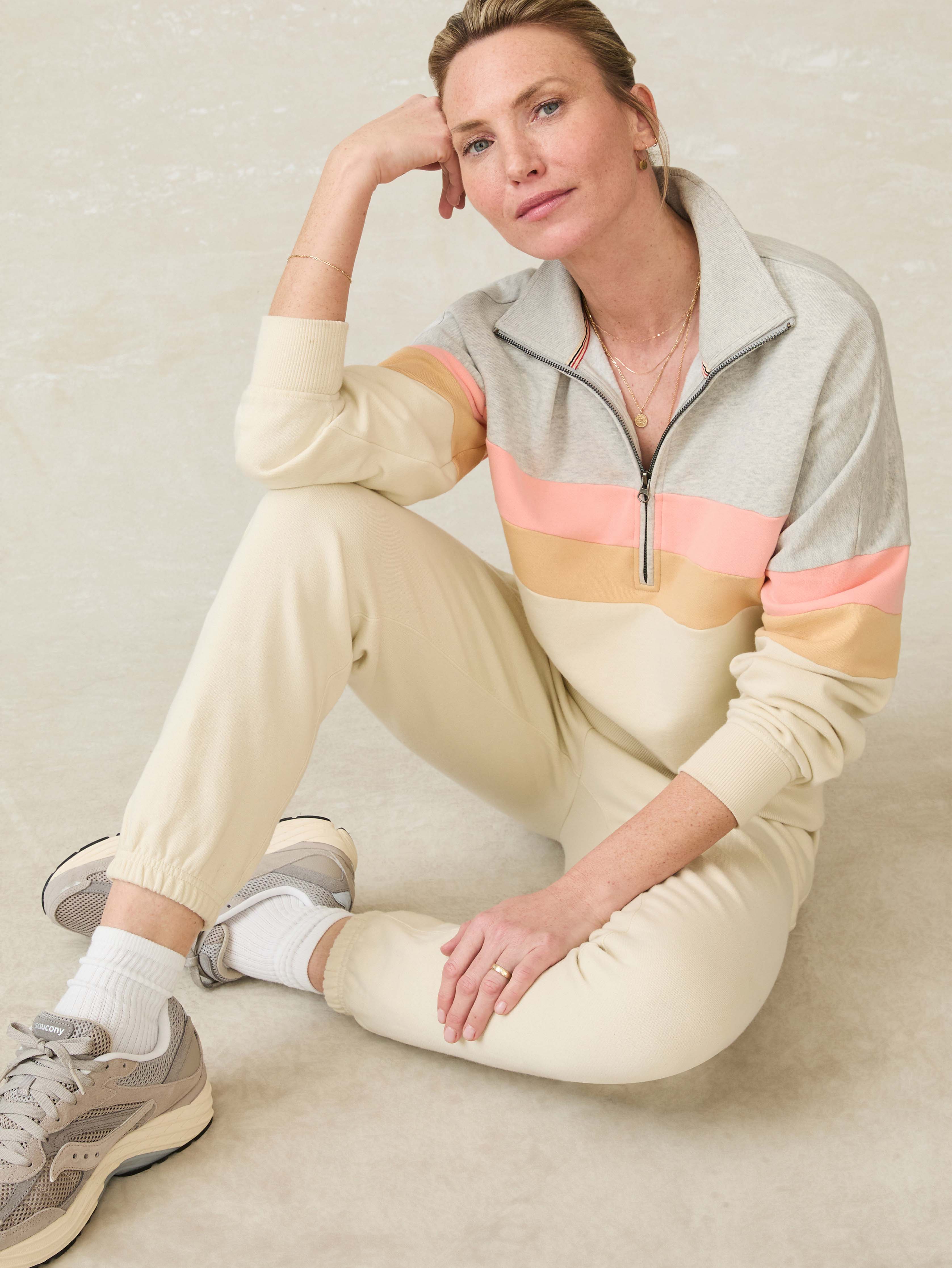 High Standard Fleece Quarter Zip - Golden Horizon