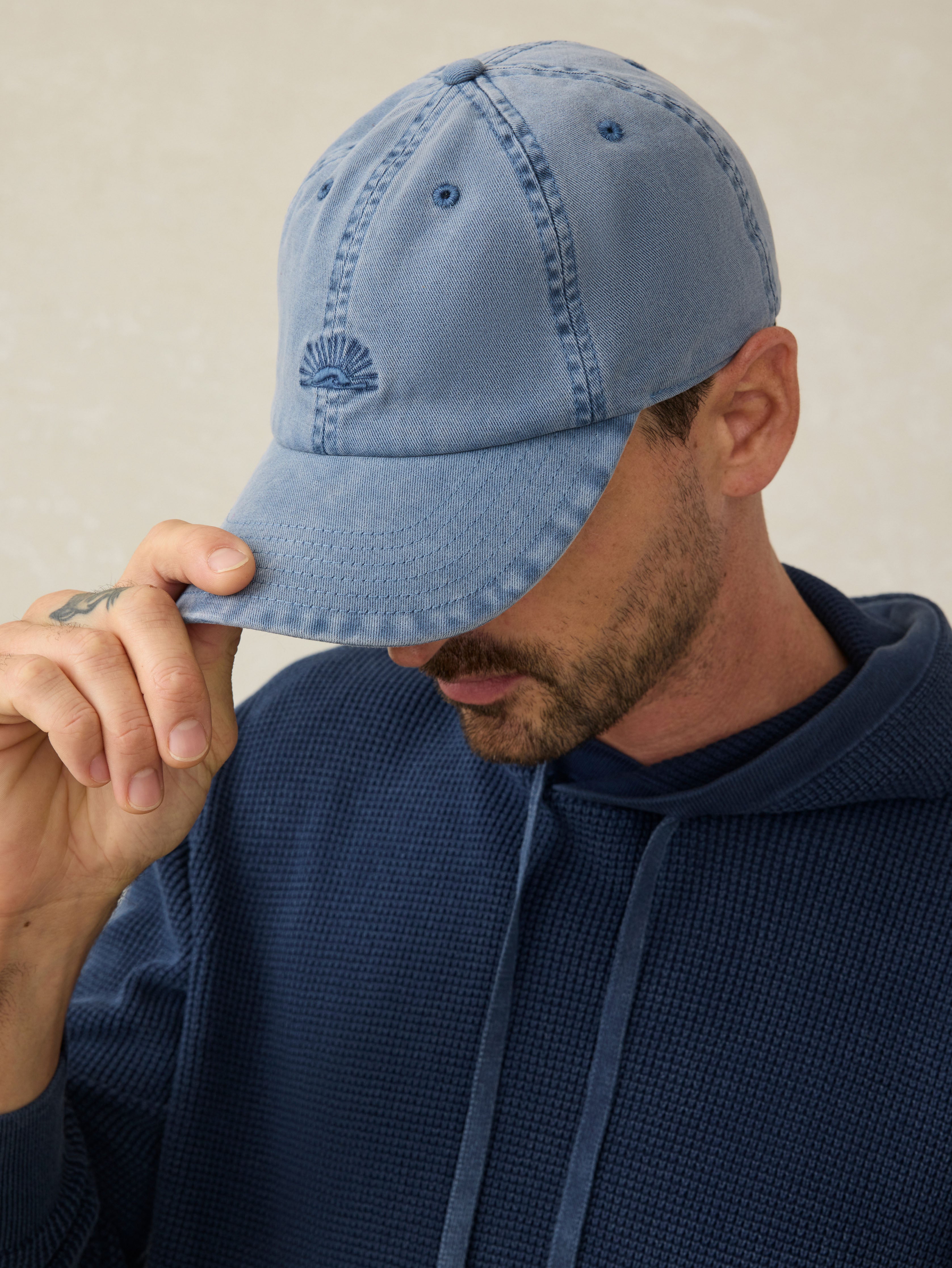 Sunwashed Baseball Hat - Coastal Blue