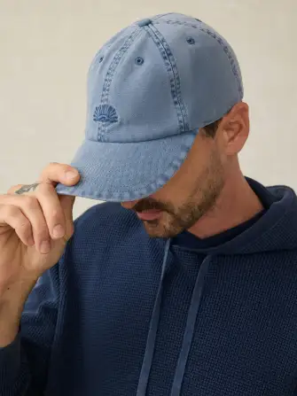 Sunwashed Baseball Hat - Coastal Blue