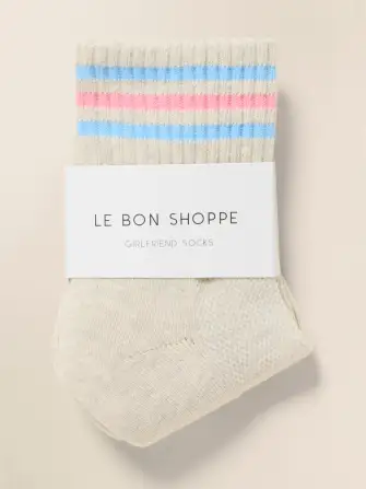 Le Bon Shoppe Girlfriend Sock - Bright Grey