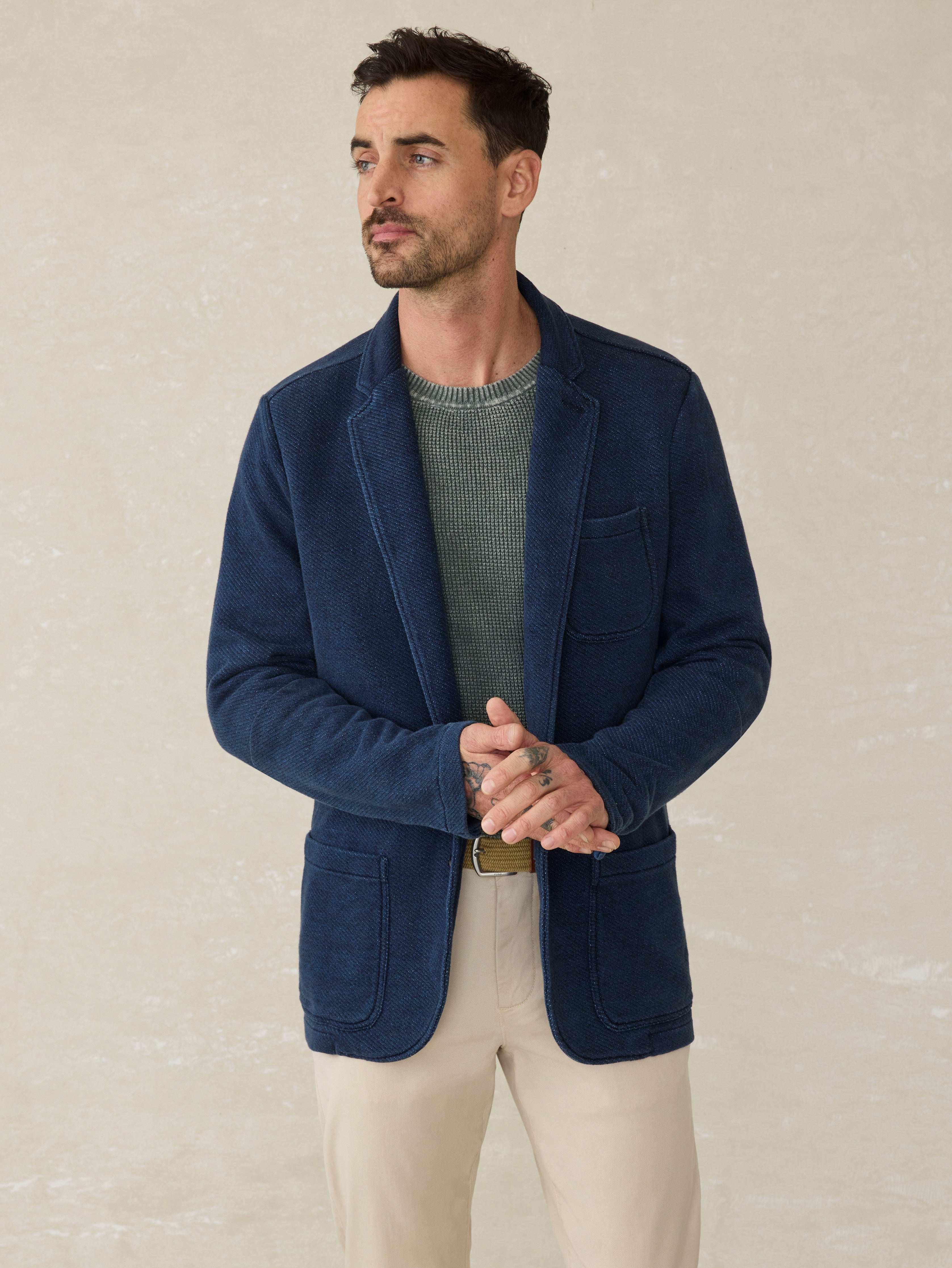 Inlet Knit Blazer (Tall) - Hendricks Indigo Wash