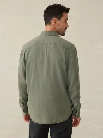 Tried & True Chambray Workshirt - Desert Olive(Desert Olive,XS)