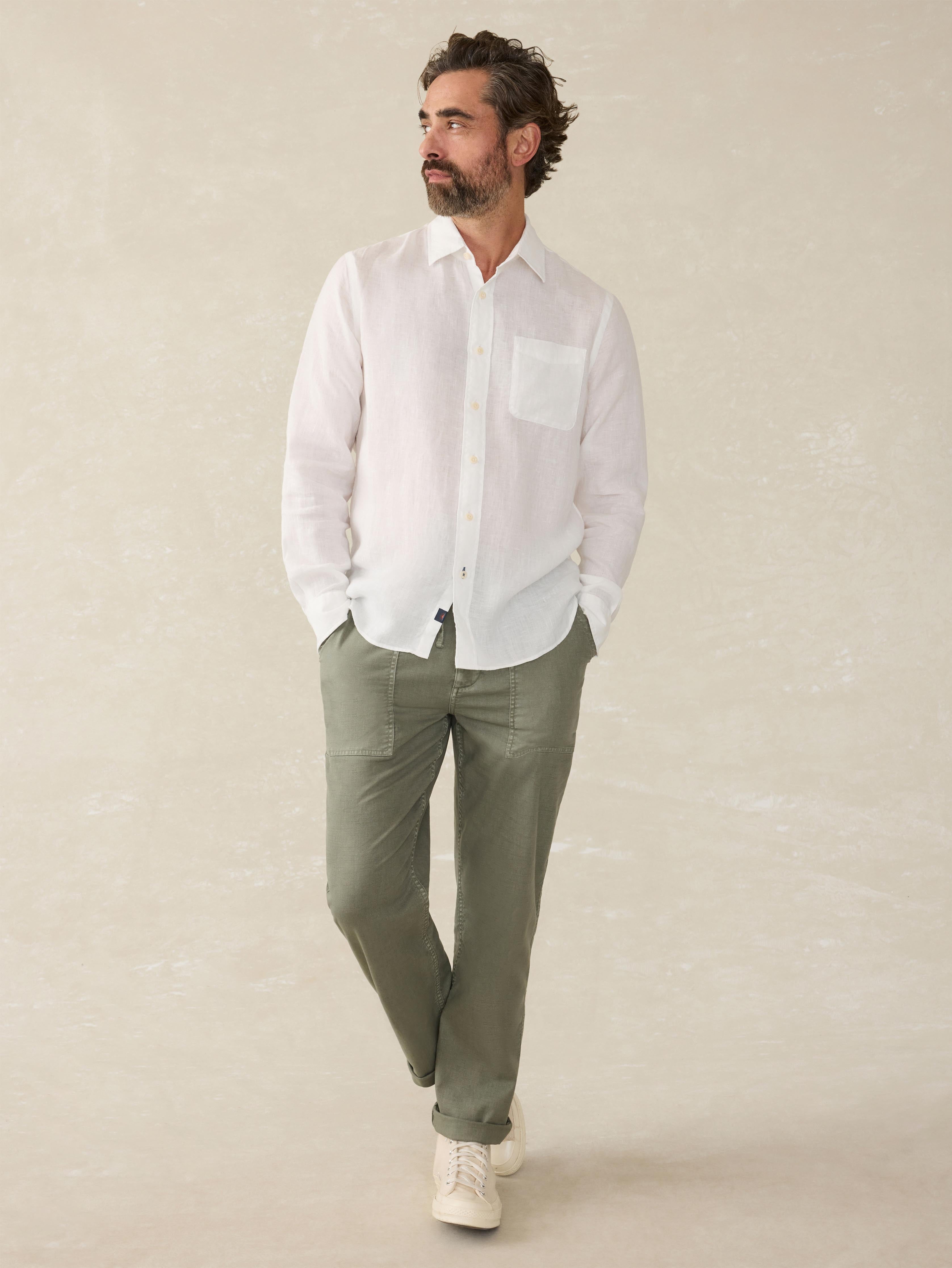 Laguna Linen Shirt (Tall) - White