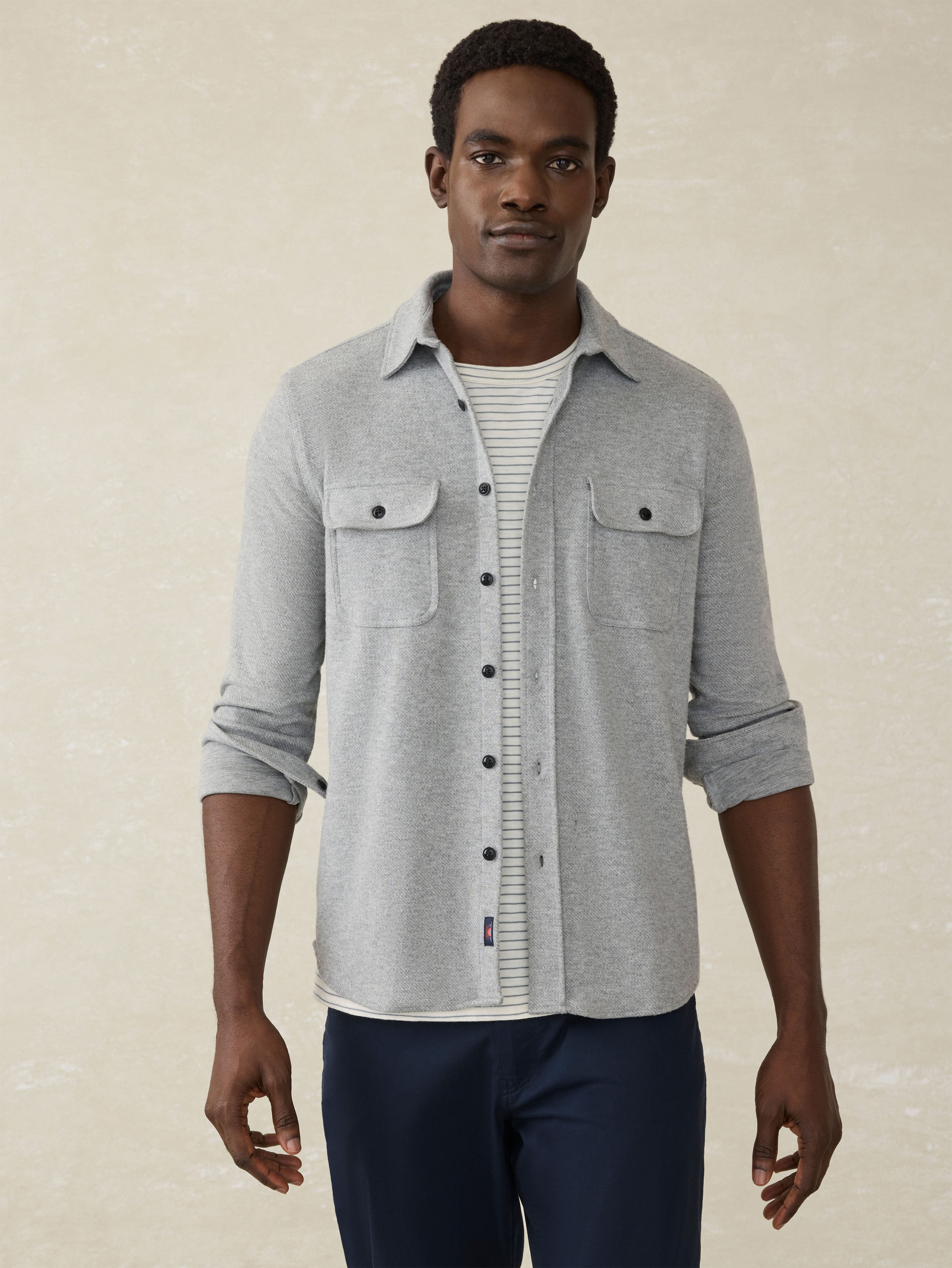 Legend™ Sweater Shirt (Tall) - Fossil Grey Twill