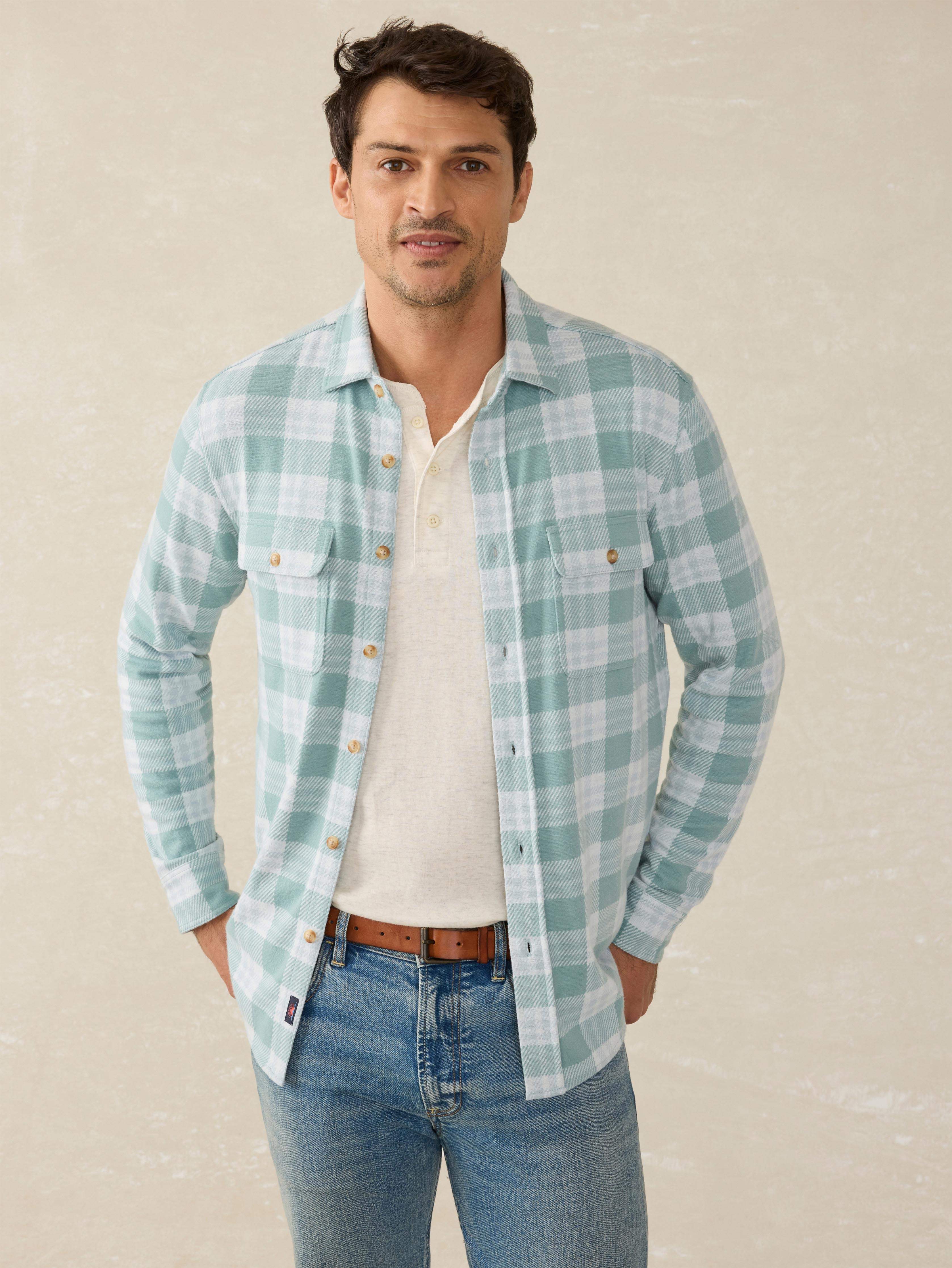 Legend™ Sweater Shirt - West Palm Plaid