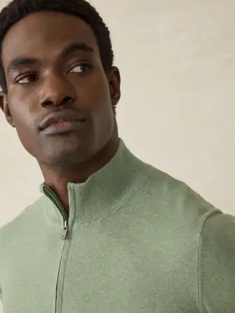 Movement™ Quarter Zip Sweater - Faded Leaf Melange(Faded Leaf Melange,XS)