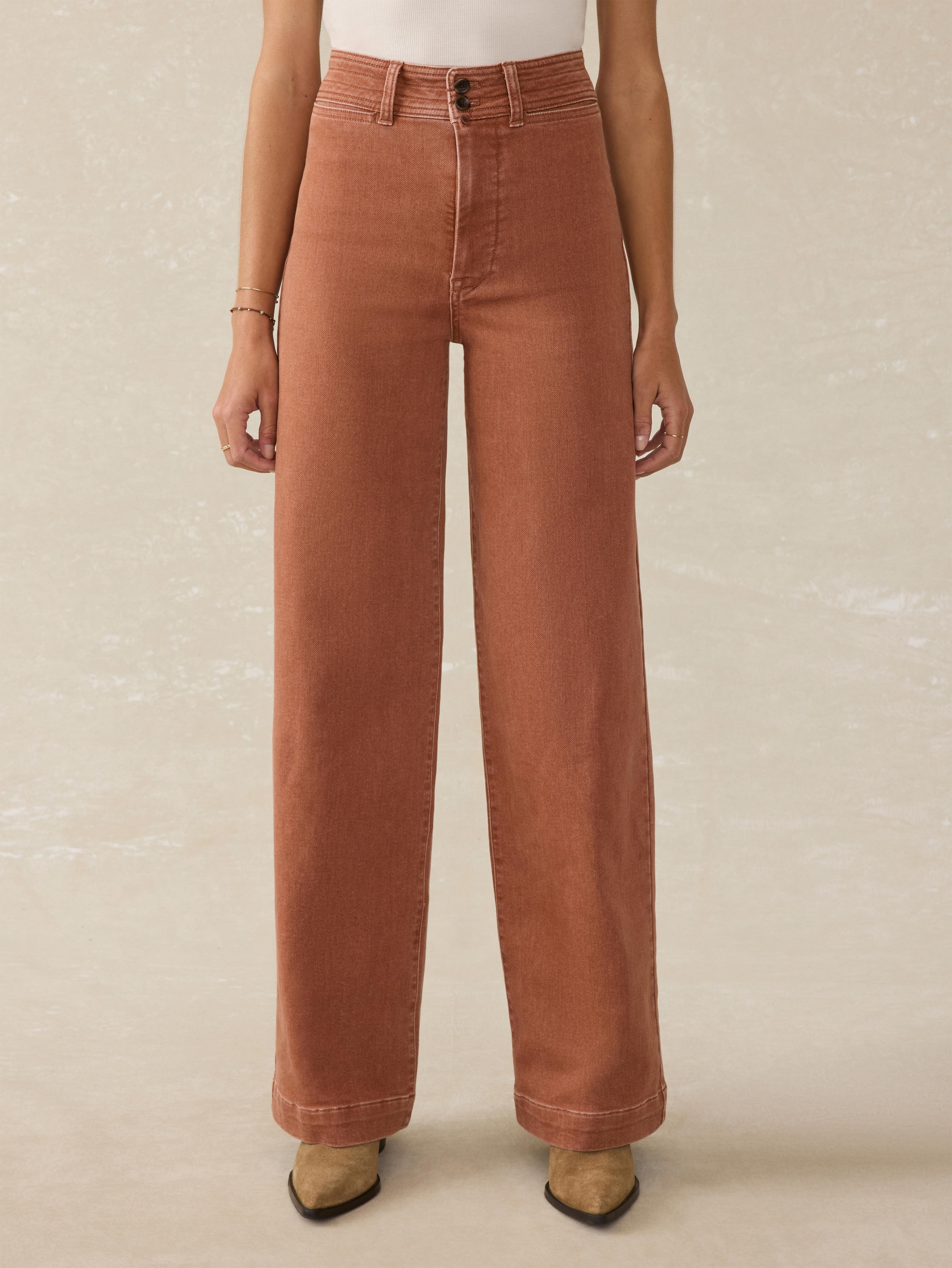 Stretch Terry Harbor Pant - Russet