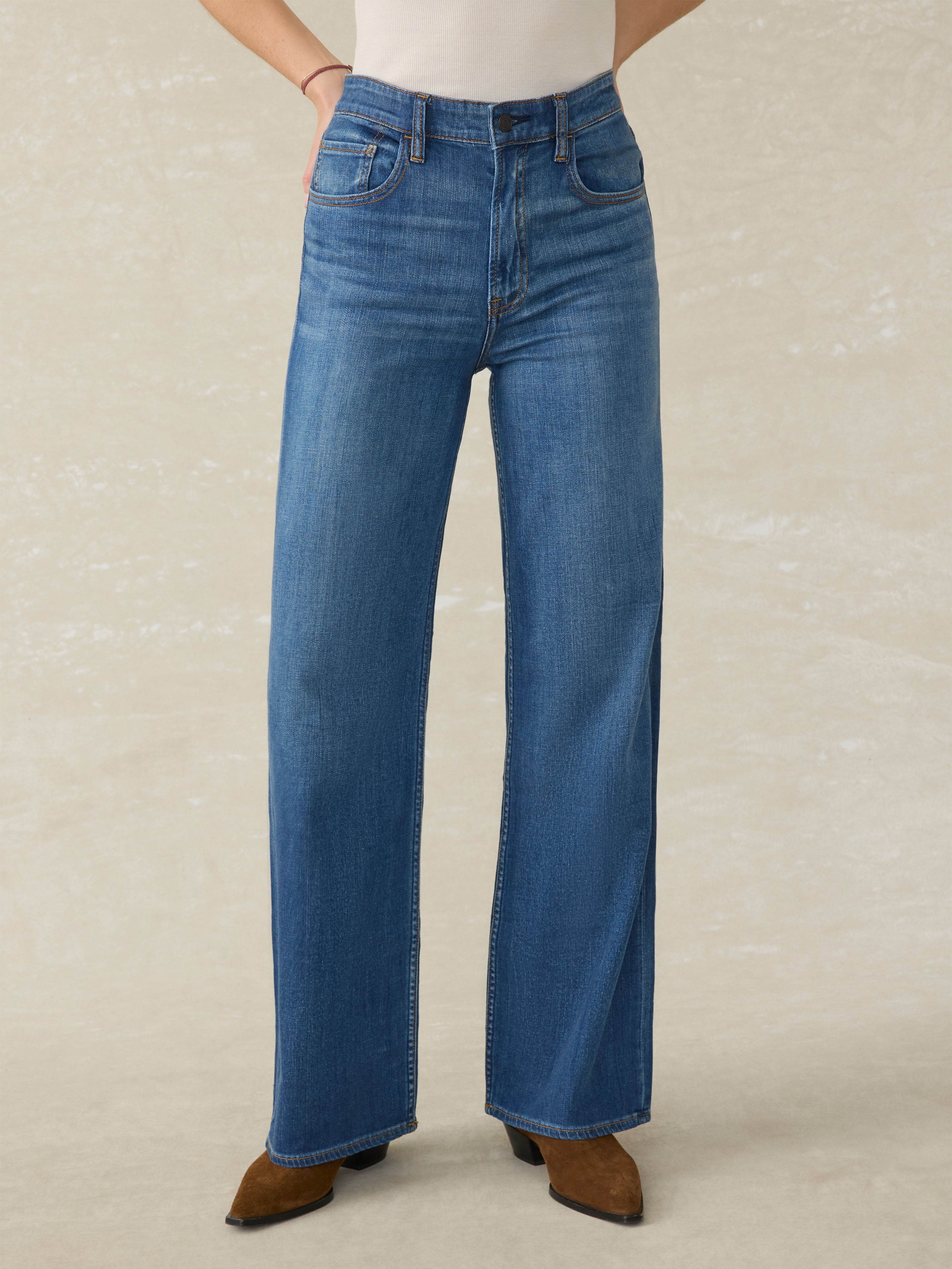 Saturday Denim Wide Leg - Indigo Coast Wash