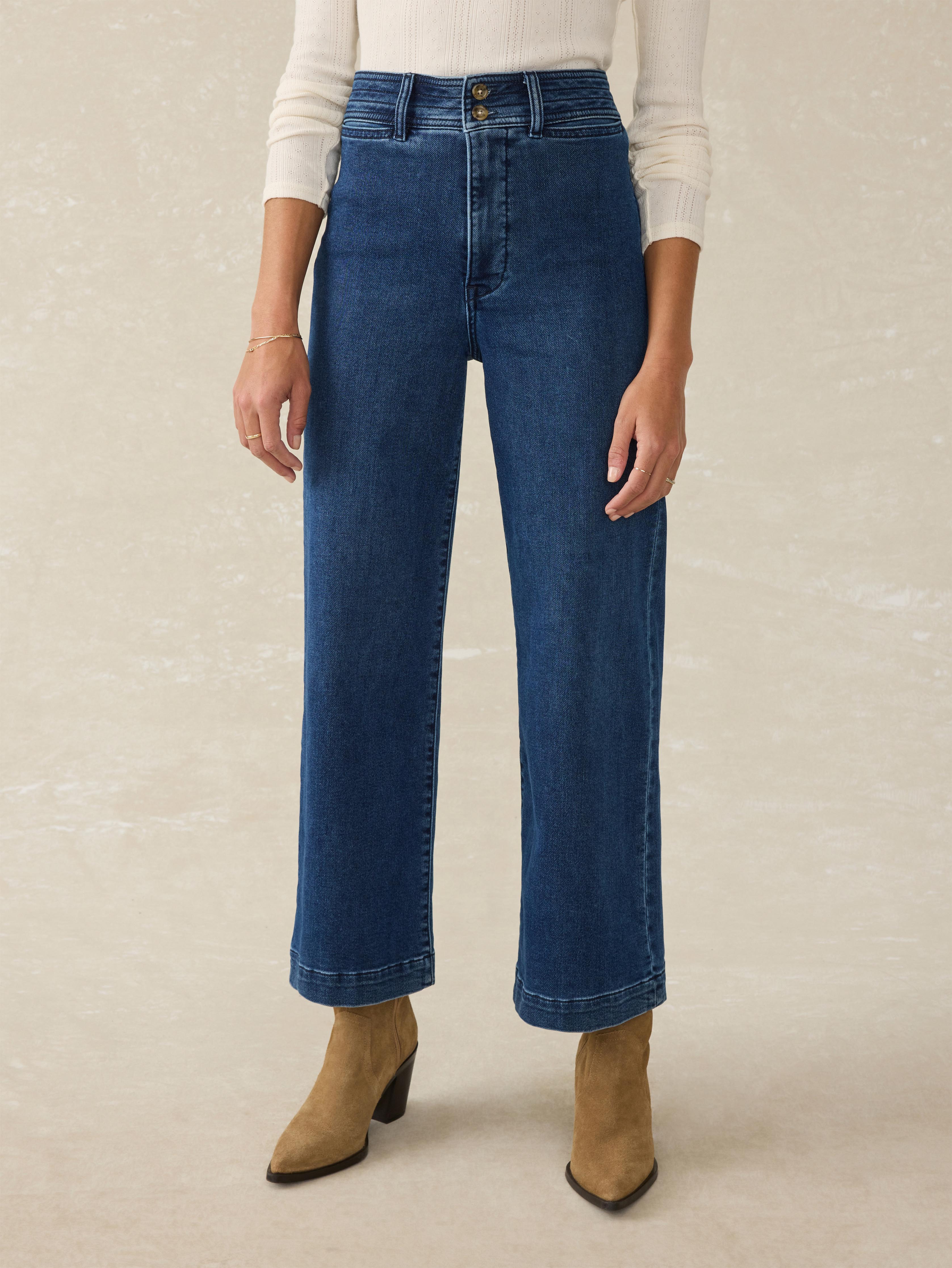 Stretch Terry Harbor Ankle Pant - Creekstone Wash