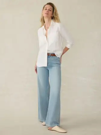 Tried & True Chambray Classic Shirt - White