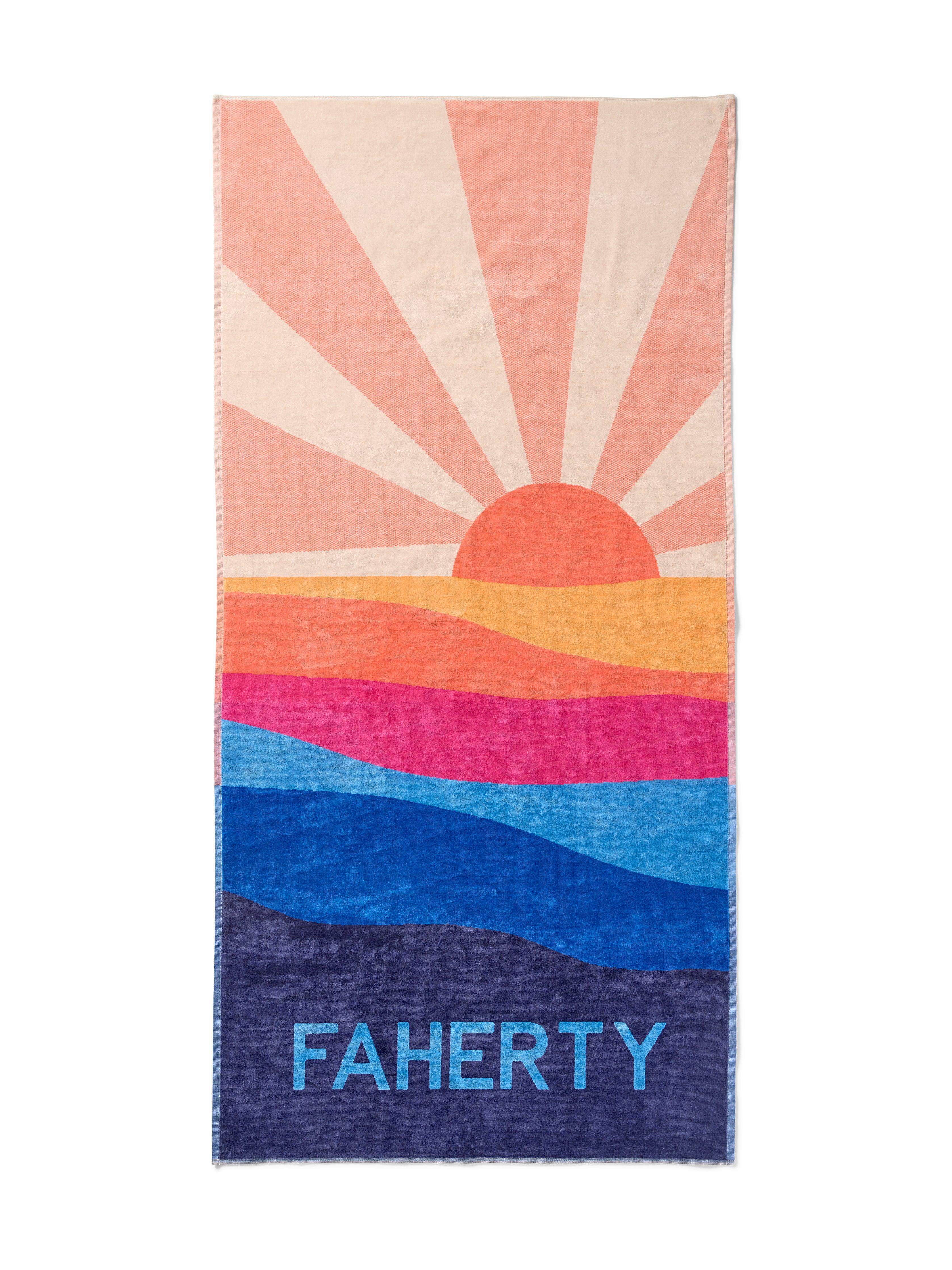 Faherty Beach Towel - Soleil Sunset