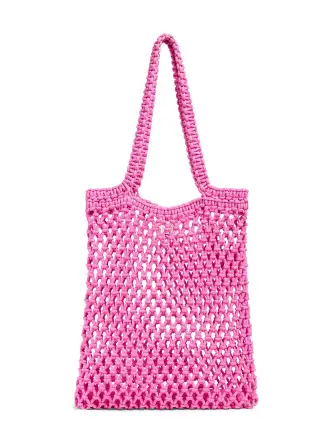 Sunwashed Macrame Tote - Cone Flower