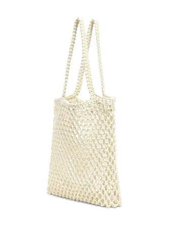 Sunwashed Macrame Tote - Cream(Cream,OS)