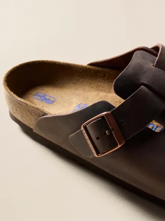 Men's Birkenstock Boston Clog Soft Footbed - Oiled Leather Habana(Oiled Leather Habana,42)