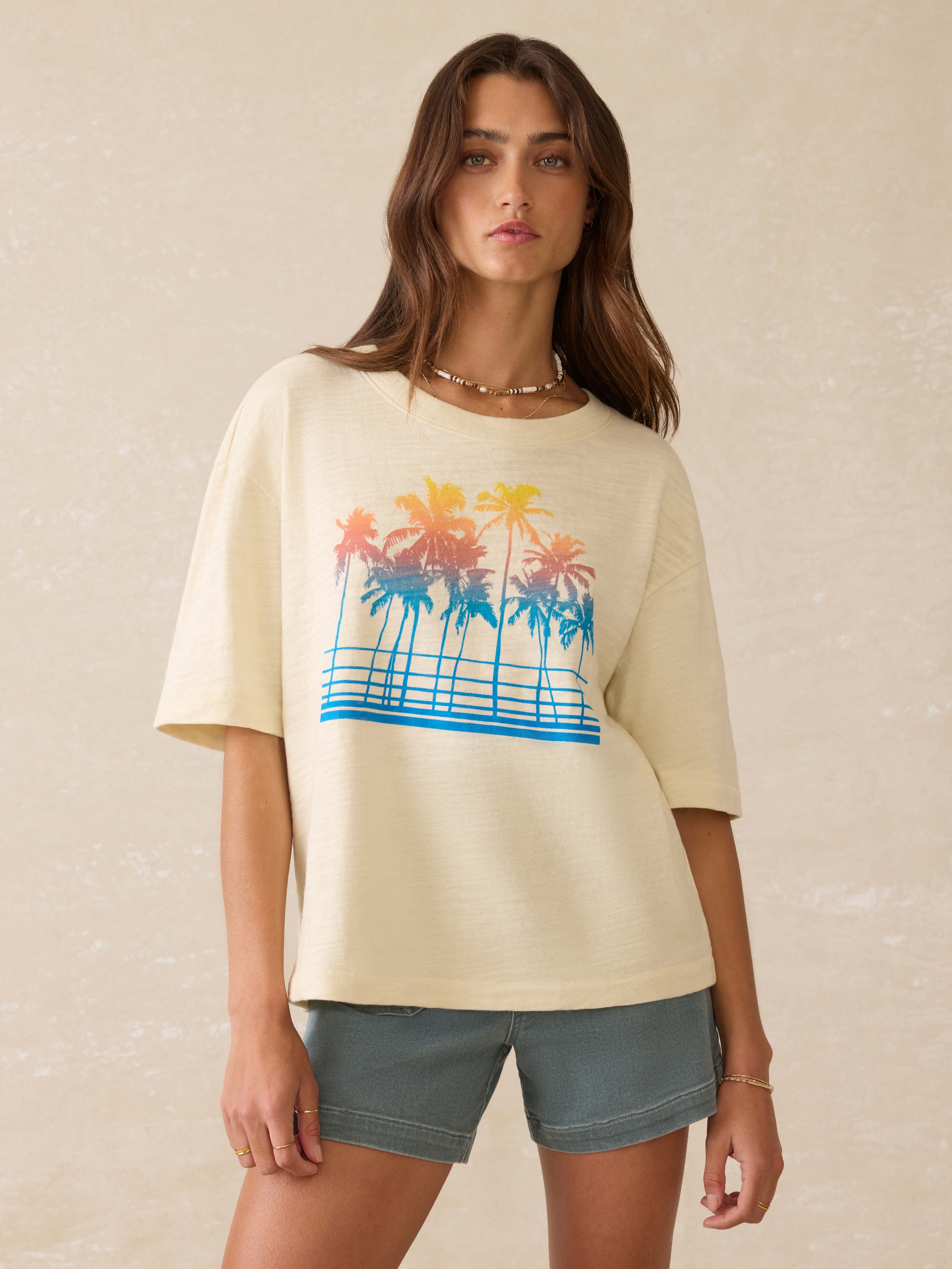 Sunwashed Slub Vintage Tee - Seedpearl
