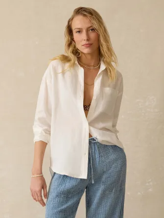 Laguna Linen Relaxed Shirt - White