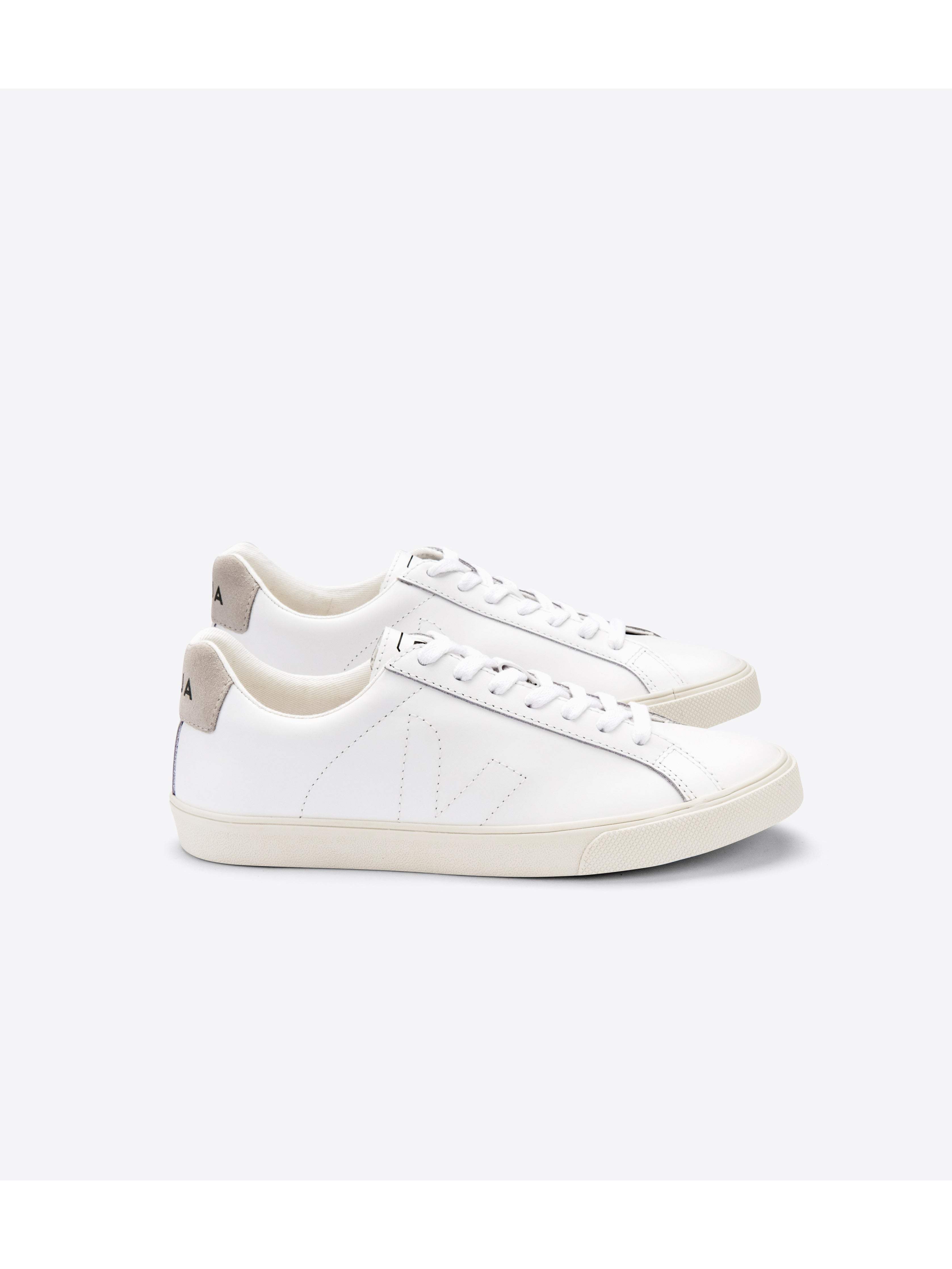 VEJA Women's Esplar Leather Sneaker  - Extra White